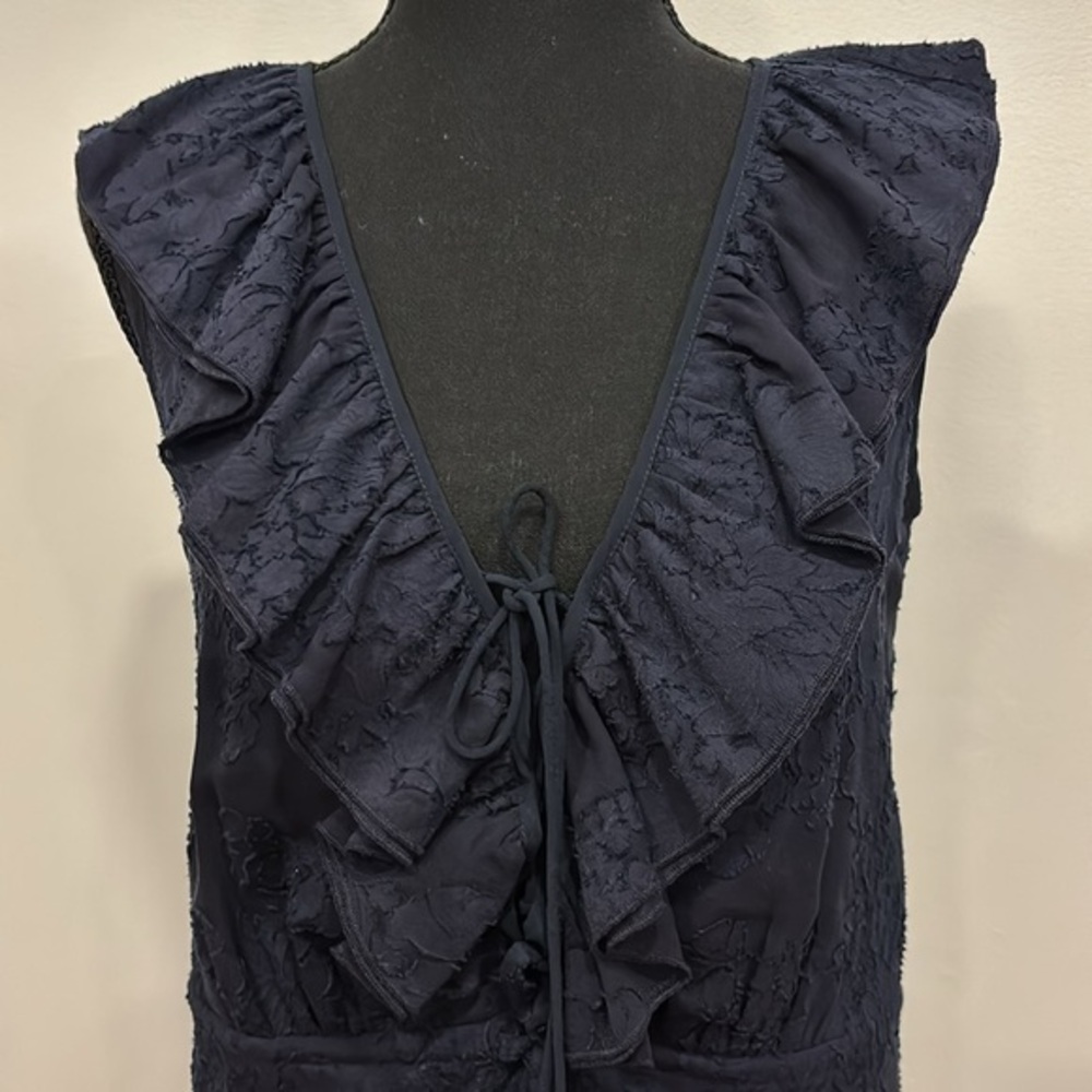 TORY BURCH Navy Sheath Dress NEW! Gorgeous silk blend size 2